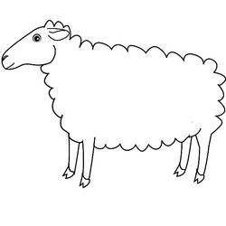 ぬりえページ: 羊 (動物) #11402 - 無料の印刷可能なぬりえページ