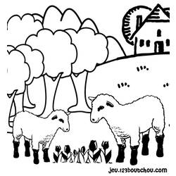 ぬりえページ: 羊 (動物) #11416 - 無料の印刷可能なぬりえページ