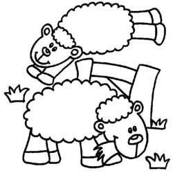 ぬりえページ: 羊 (動物) #11420 - 無料の印刷可能なぬりえページ