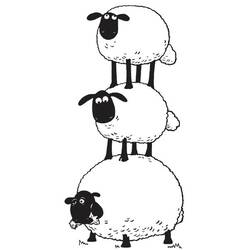 ぬりえページ: 羊 (動物) #11425 - 無料の印刷可能なぬりえページ
