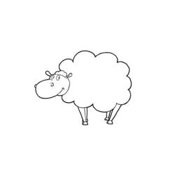 ぬりえページ: 羊 (動物) #11454 - 無料の印刷可能なぬりえページ