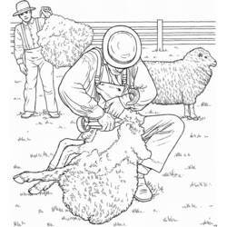 ぬりえページ: 羊 (動物) #11461 - 無料の印刷可能なぬりえページ