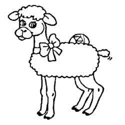 ぬりえページ: 羊 (動物) #11466 - 無料の印刷可能なぬりえページ