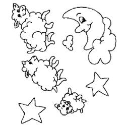 ぬりえページ: 羊 (動物) #11477 - 無料の印刷可能なぬりえページ