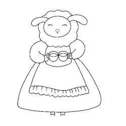 ぬりえページ: 羊 (動物) #11487 - 無料の印刷可能なぬりえページ