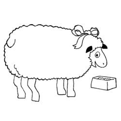 ぬりえページ: 羊 (動物) #11499 - 無料の印刷可能なぬりえページ