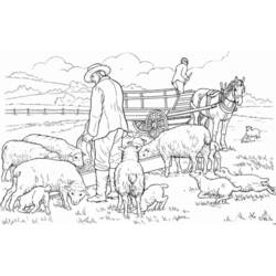 ぬりえページ: 羊 (動物) #11586 - 無料の印刷可能なぬりえページ