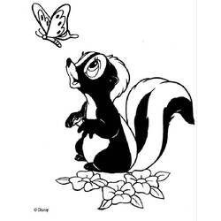 ぬりえページ: スカンク (動物) #11212 - 無料の印刷可能なぬりえページ