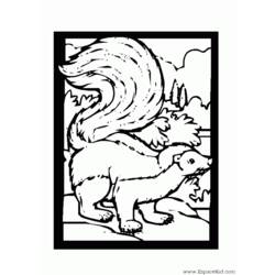 ぬりえページ: スカンク (動物) #11290 - 無料の印刷可能なぬりえページ