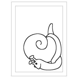 ぬりえページ: カタツムリ (動物) #6582 - 無料の印刷可能なぬりえページ