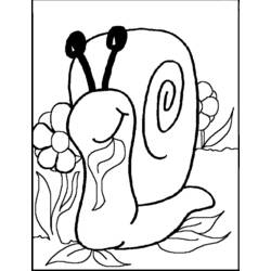 ぬりえページ: カタツムリ (動物) #6615 - 無料の印刷可能なぬりえページ