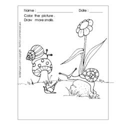 ぬりえページ: カタツムリ (動物) #6656 - 無料の印刷可能なぬりえページ