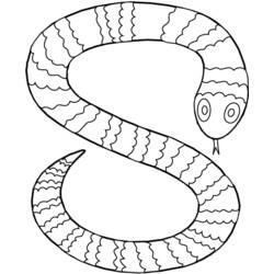 ぬりえページ: 蛇 (動物) #14368 - 無料の印刷可能なぬりえページ