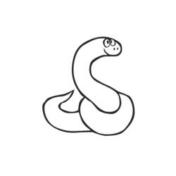 ぬりえページ: 蛇 (動物) #14409 - 無料の印刷可能なぬりえページ