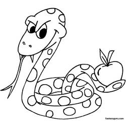 ぬりえページ: 蛇 (動物) #14436 - 無料の印刷可能なぬりえページ