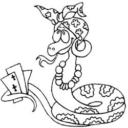 ぬりえページ: 蛇 (動物) #14480 - 無料の印刷可能なぬりえページ