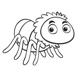 ぬりえページ: クモ (動物) #184490 - 無料の印刷可能なぬりえページ