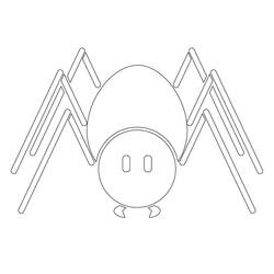 ぬりえページ: クモ (動物) #184528 - 無料の印刷可能なぬりえページ