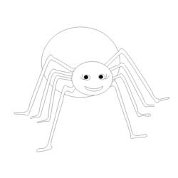 ぬりえページ: クモ (動物) #581 - 無料の印刷可能なぬりえページ