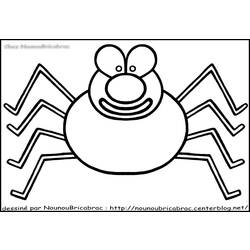 ぬりえページ: クモ (動物) #592 - 無料の印刷可能なぬりえページ