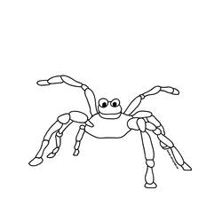 ぬりえページ: クモ (動物) #611 - 無料の印刷可能なぬりえページ