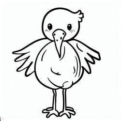 ぬりえ: コウノトリ - 無料の印刷可能なぬりえページ