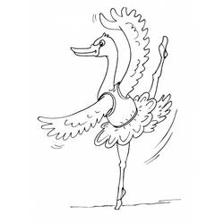 ぬりえページ: 白鳥 (動物) #5005 - 無料の印刷可能なぬりえページ