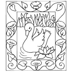 ぬりえページ: 白鳥 (動物) #5034 - 無料の印刷可能なぬりえページ