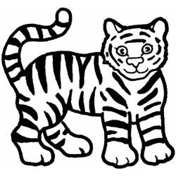 ぬりえページ: 虎 (動物) #13594 - 無料の印刷可能なぬりえページ