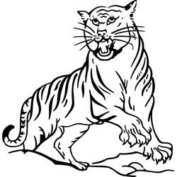 ぬりえページ: 虎 (動物) #13596 - 無料の印刷可能なぬりえページ