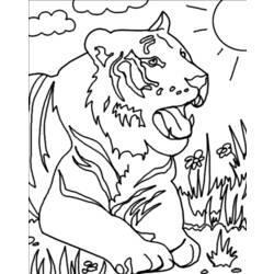 ぬりえページ: 虎 (動物) #13602 - 無料の印刷可能なぬりえページ