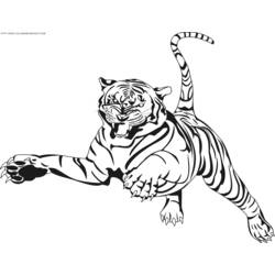 ぬりえページ: 虎 (動物) #13608 - 無料の印刷可能なぬりえページ