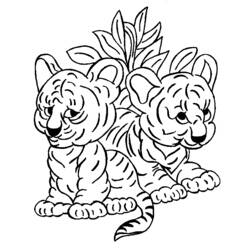 ぬりえページ: 虎 (動物) #13612 - 無料の印刷可能なぬりえページ