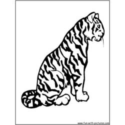 ぬりえページ: 虎 (動物) #13619 - 無料の印刷可能なぬりえページ