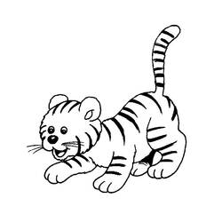 ぬりえページ: 虎 (動物) #13624 - 無料の印刷可能なぬりえページ