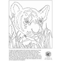 ぬりえページ: 虎 (動物) #13627 - 無料の印刷可能なぬりえページ