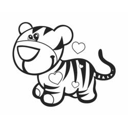 ぬりえページ: 虎 (動物) #13674 - 無料の印刷可能なぬりえページ