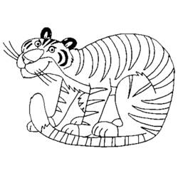 ぬりえページ: 虎 (動物) #13693 - 無料の印刷可能なぬりえページ