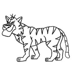 ぬりえページ: 虎 (動物) #13715 - 無料の印刷可能なぬりえページ