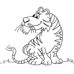 ぬりえページ: 虎 (動物) #13734 - 無料の印刷可能なぬりえページ