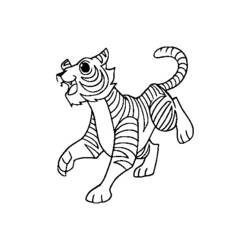 ぬりえページ: 虎 (動物) #13770 - 無料の印刷可能なぬりえページ