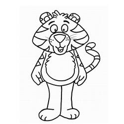 ぬりえページ: 虎 (動物) #13776 - 無料の印刷可能なぬりえページ