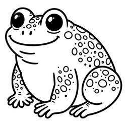 ぬりえ: ヒキガエル - 無料の印刷可能なぬりえページ