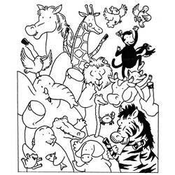 ぬりえページ: 野生/ジャングルの動物 (動物) #21080 - 無料の印刷可能なぬりえページ
