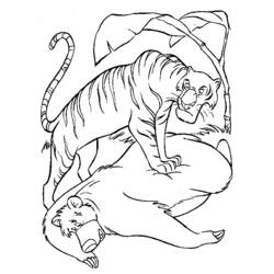 ぬりえページ: 野生/ジャングルの動物 (動物) #21165 - 無料の印刷可能なぬりえページ