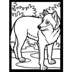 ぬりえページ: 狼 (動物) #10440 - 無料の印刷可能なぬりえページ