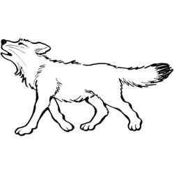 ぬりえページ: 狼 (動物) #10456 - 無料の印刷可能なぬりえページ