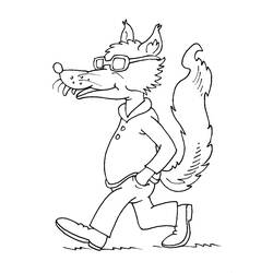 ぬりえページ: 狼 (動物) #10467 - 無料の印刷可能なぬりえページ