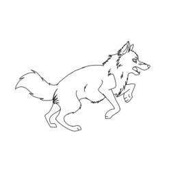 ぬりえページ: 狼 (動物) #10472 - 無料の印刷可能なぬりえページ