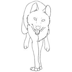 ぬりえページ: 狼 (動物) #10478 - 無料の印刷可能なぬりえページ